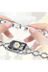 Watch 38mm Uyumlu KRD-56 Metal BSAY Kordon-Siyah Siyah