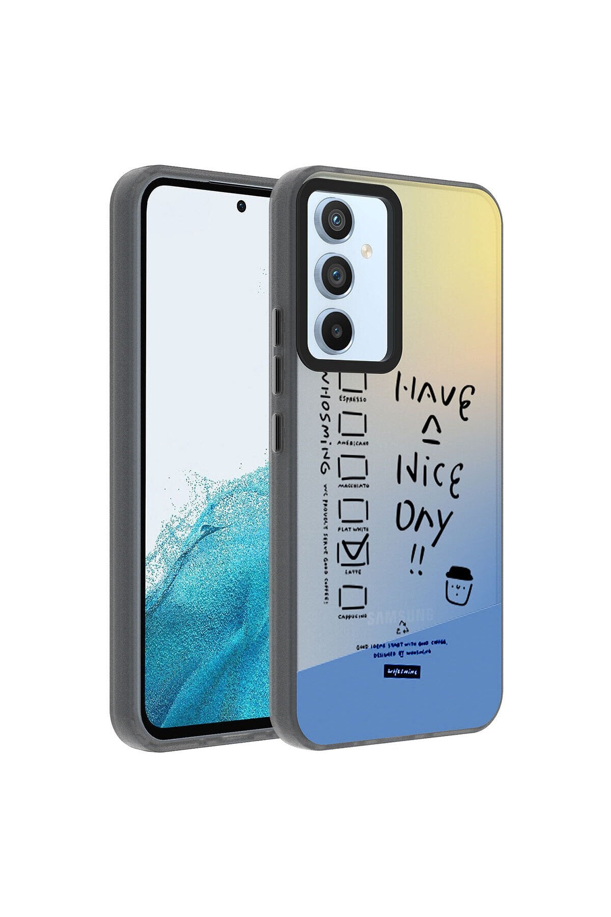 Galaxy A14 Kılıf Desenli BSAY Dragon Sert Kapak - Have Have