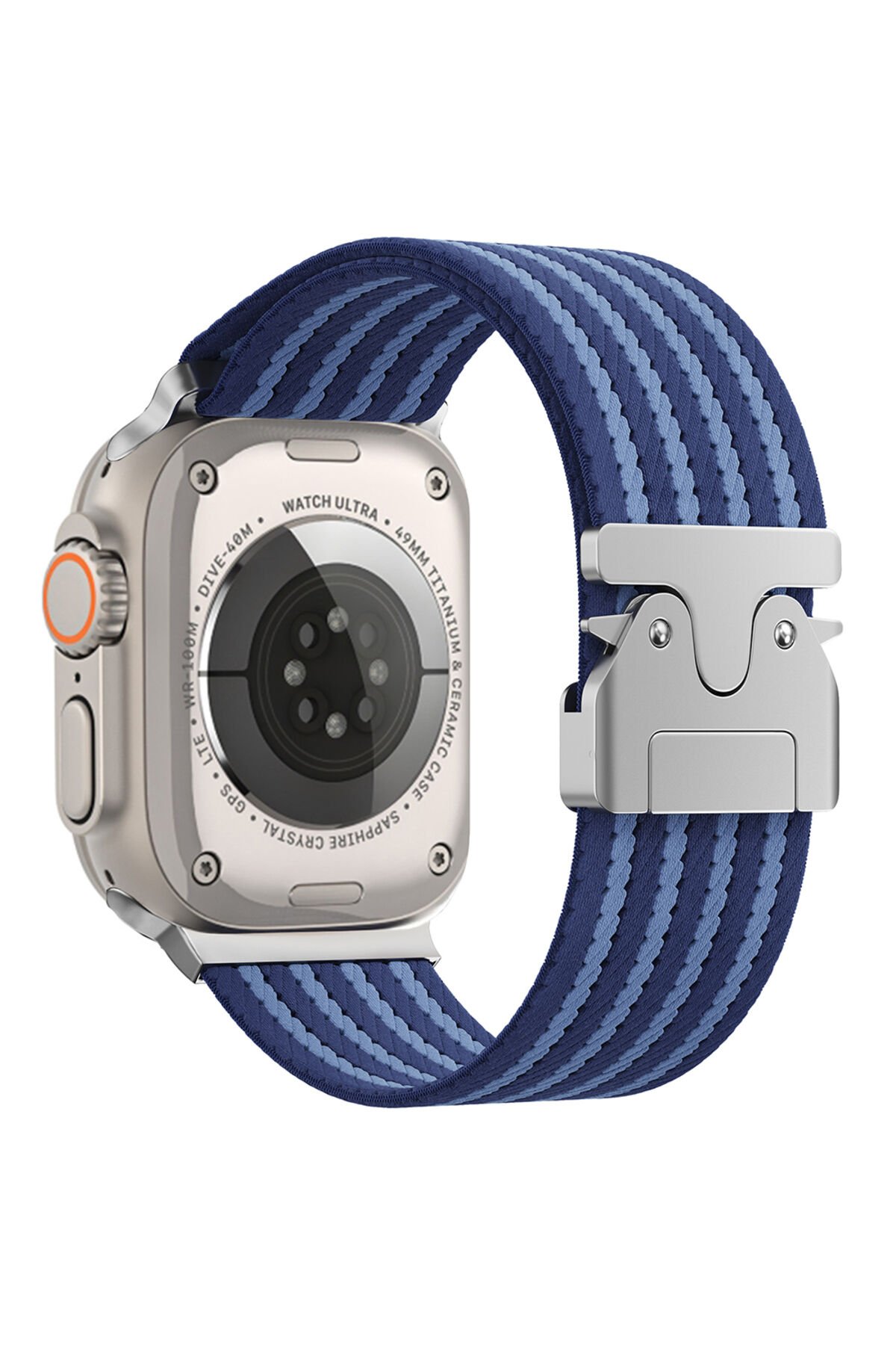 Watch 49mm SBT KRD-133 Naylon Kumaş Hasır Örgülü Kordon - Yeşil Gri