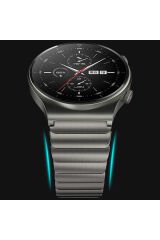Huawei Honor Magic 2 46mm Uyumlu KRD-35 22mm Metal BSAY Kordon-Gri