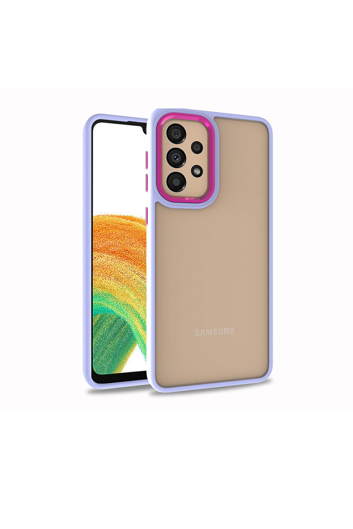 Galaxy A33 5G Kılıf GZST Flora Kapak - Lila