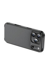 iPhone 17 Pro Max Kılıf ASMA Negro Silikon Kapak - Siyah Siyah
