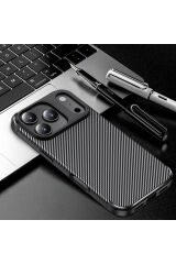 iPhone 17 Pro Max Kılıf ASMA Negro Silikon Kapak - Siyah Siyah