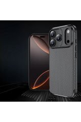iPhone 17 Pro Max Kılıf ASMA Negro Silikon Kapak - Siyah Siyah