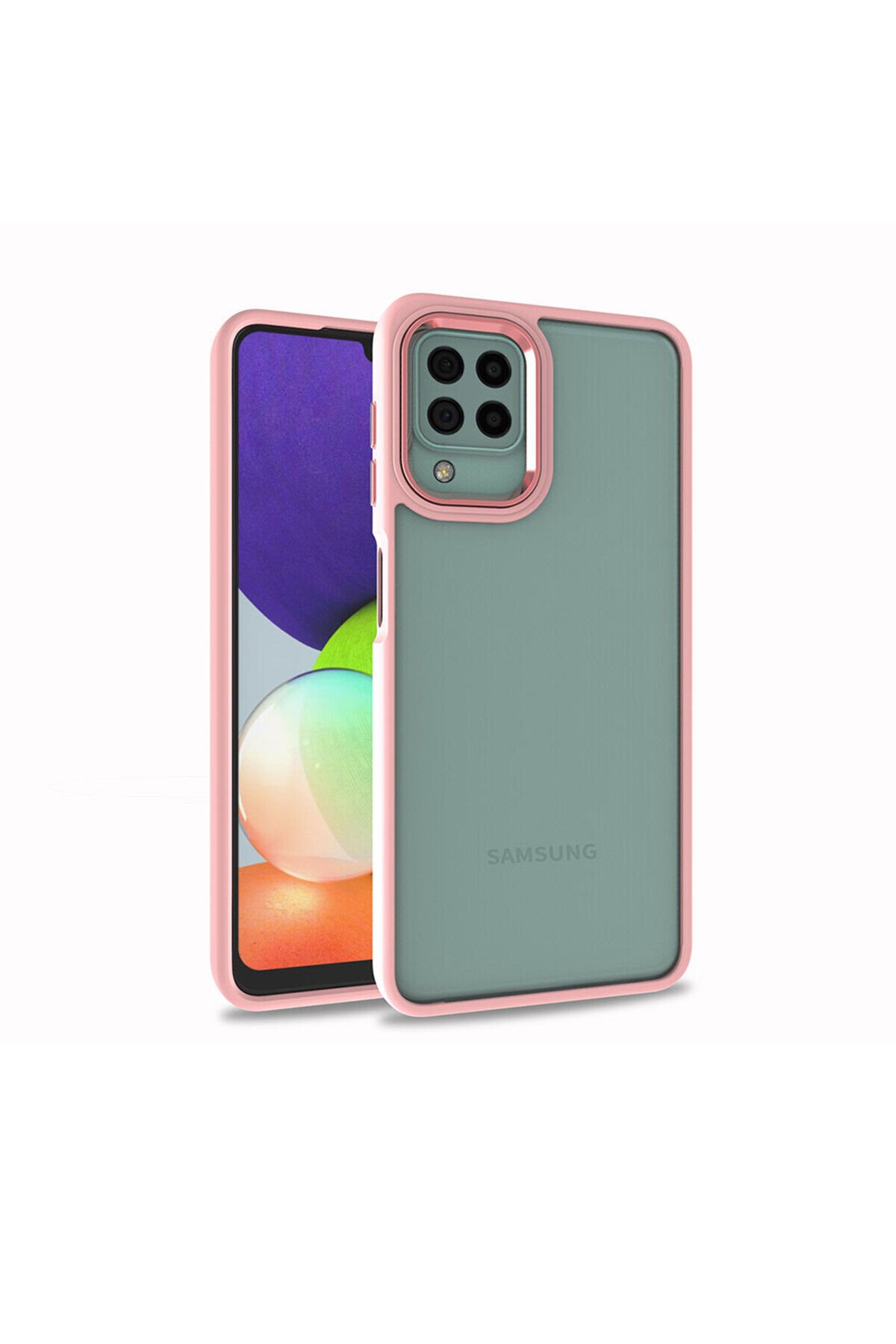 Galaxy M32 Kılıf SBT Flora Kapak - Rose Gold