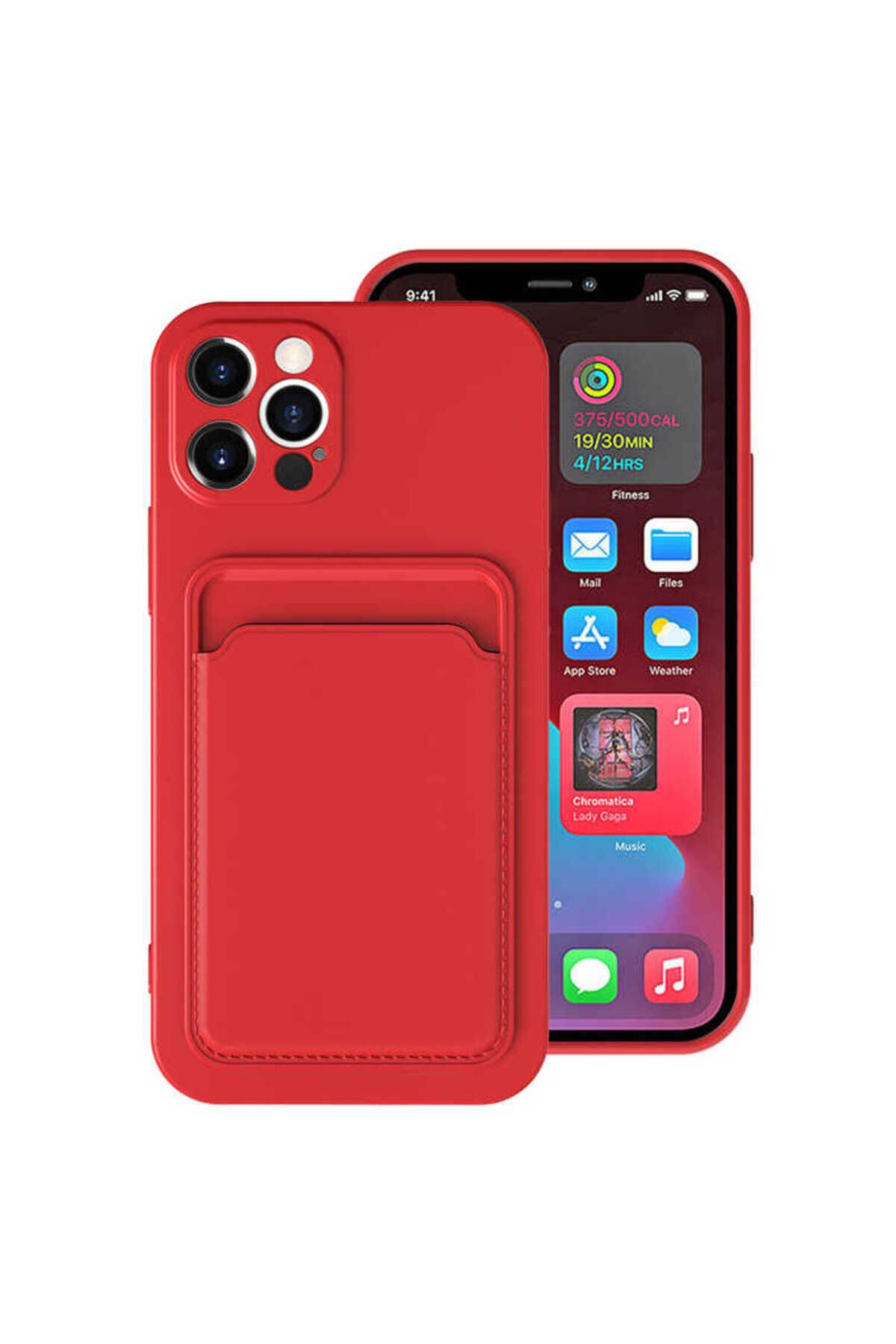 iPhone 12 Pro Max Uyumlu BSAY Ofix Kılıf-Kırmızı Kırmızı
