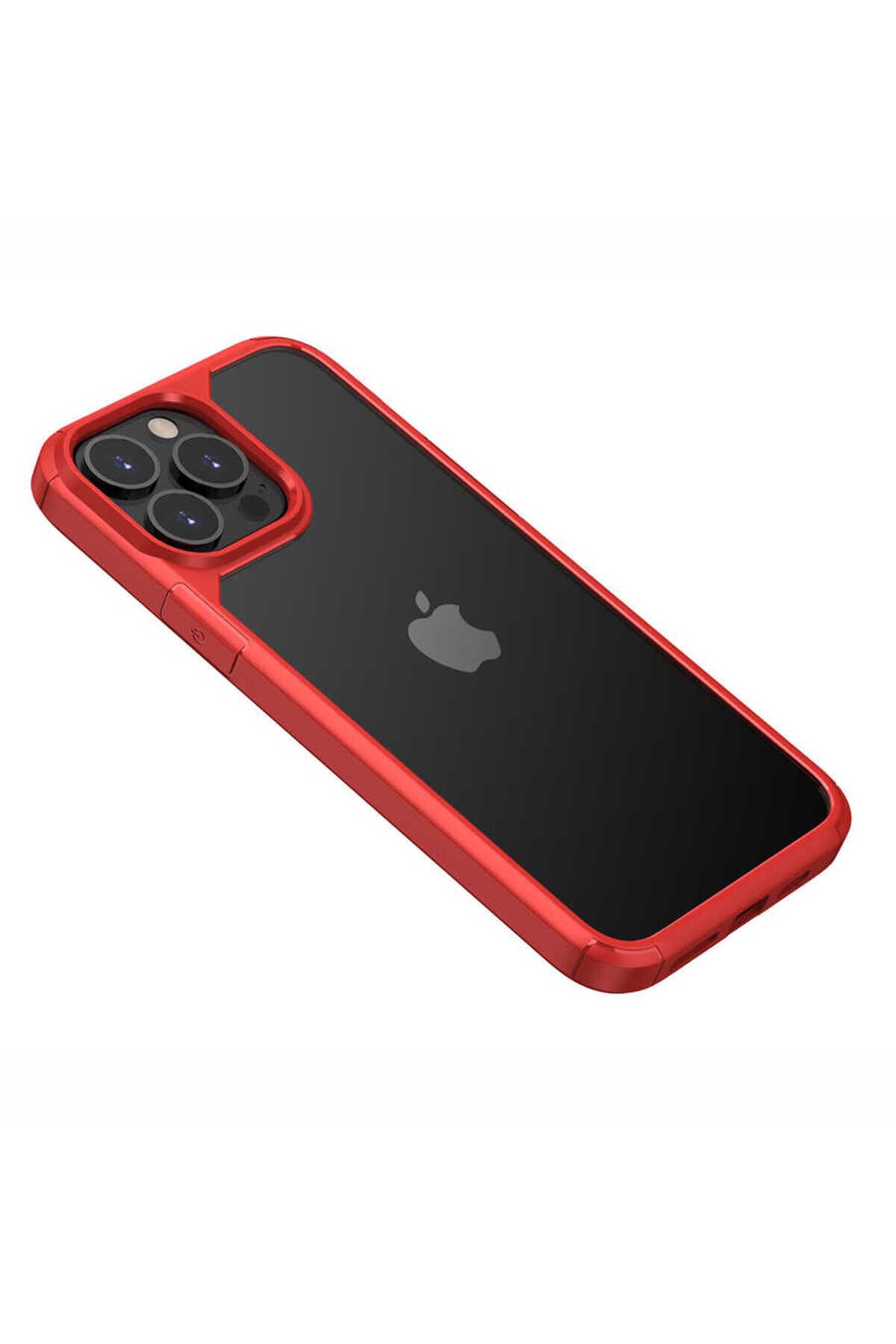 iPhone 13 Pro Uyumlu BSAY Roll Kılıf-Kırmızı