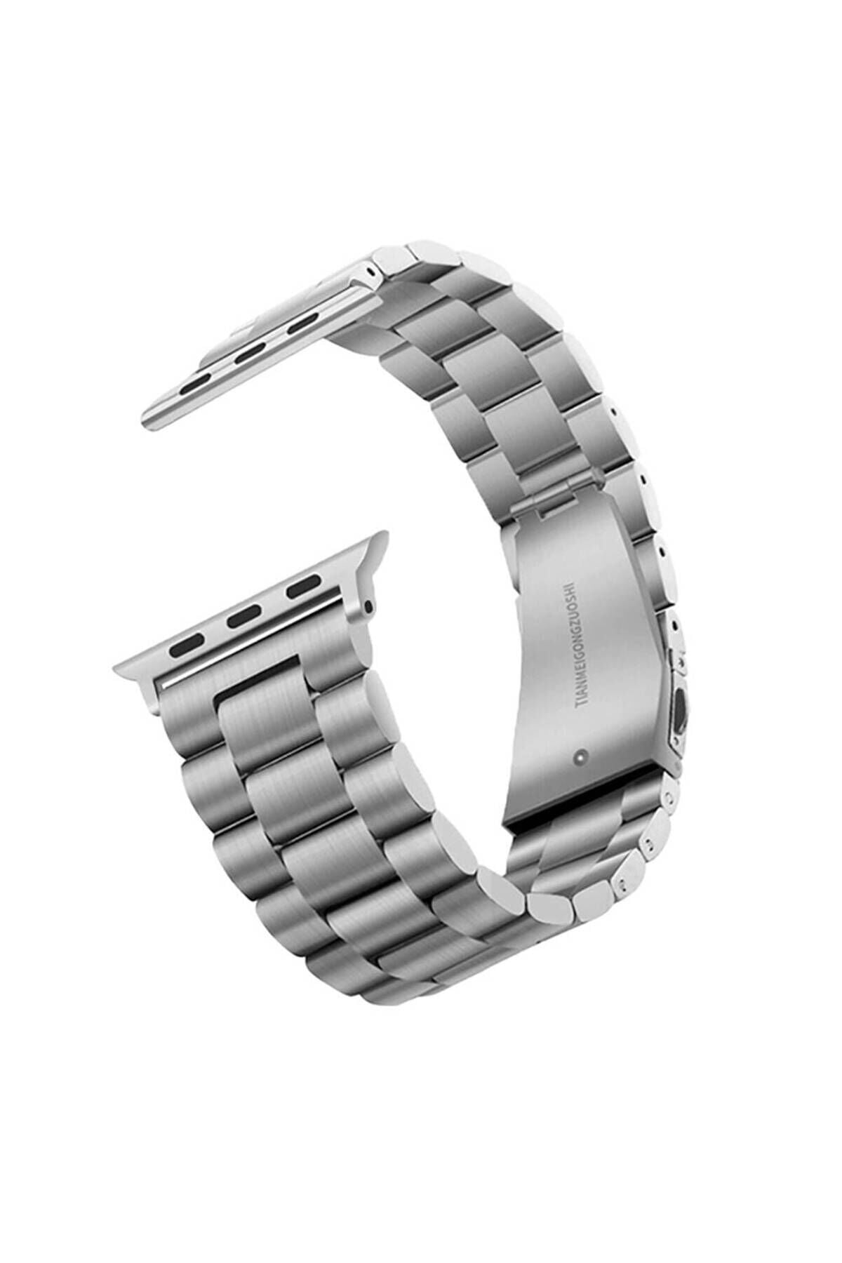 Watch 42mm BSAY- Band-04 Metal Kordon-Gümüş Gümüş