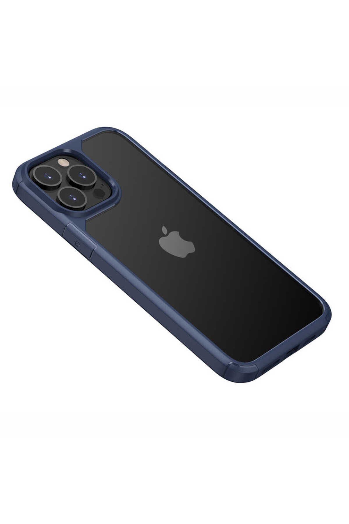 iPhone 13 Pro Max Uyumlu BSAY Roll Kılıf-Mavi