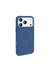 iPhone 17 Pro Max Kılıf M-Safe Şarj Özellikli Metal Kamera Çerçeveli Edi Silikon Kapak Gri