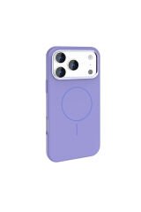 iPhone 17 Pro Max Kılıf M-Safe Şarj Özellikli Metal Kamera Çerçeveli Edi Silikon Kapak Gri