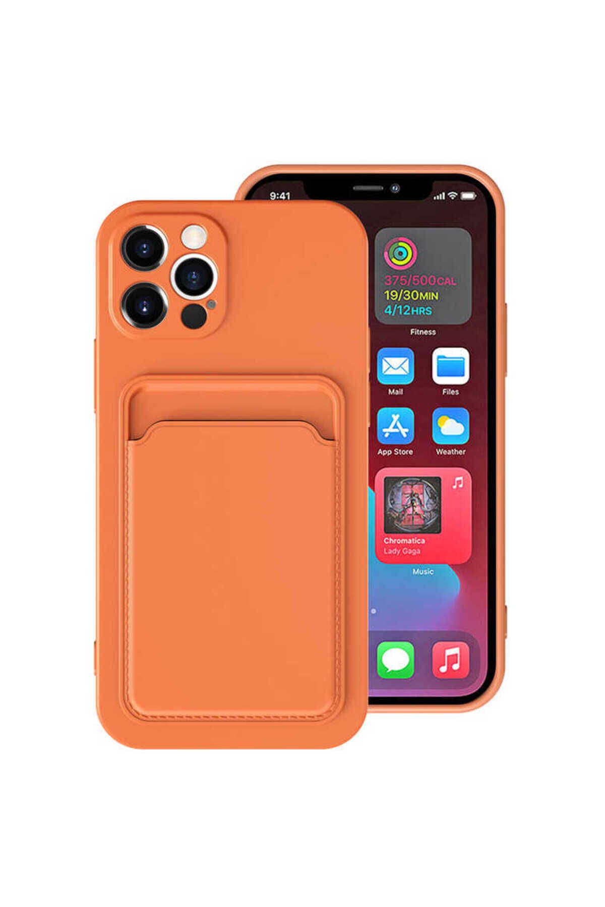 iPhone 12 Pro Max Uyumlu BSAY Ofix Kılıf-Kırmızı Turuncu