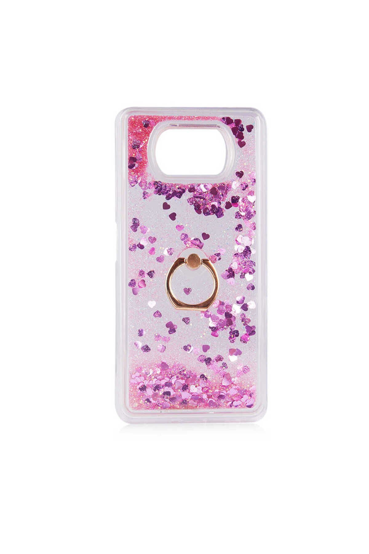 Poco X3 Kılıf BSAY Milce Kapak - Gümüş Pembe