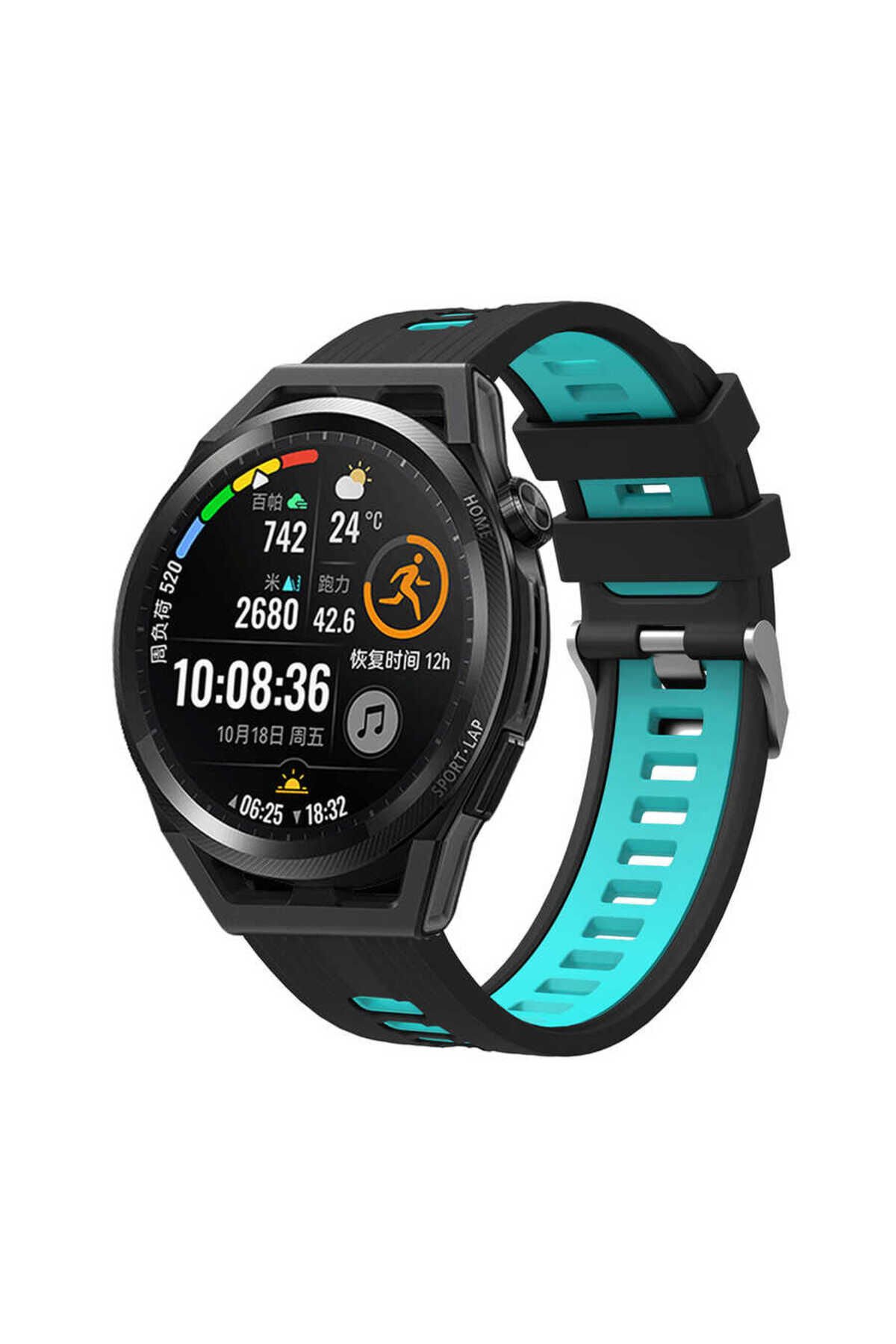 Gear S3 KRD-55 Uyumlu BSAY Kordon-Siyah Siyah