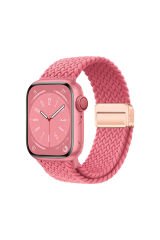 Watch 44mm EFFX KRD-134 Örgü Tasarımlı Hasır Kordon Strap Kayış - Mor