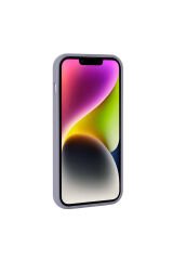 iPhone 14 Uyumlu Parlak Taşlı Tasarım Pırlanta BSAY Kılıf-Beyaz Beyaz