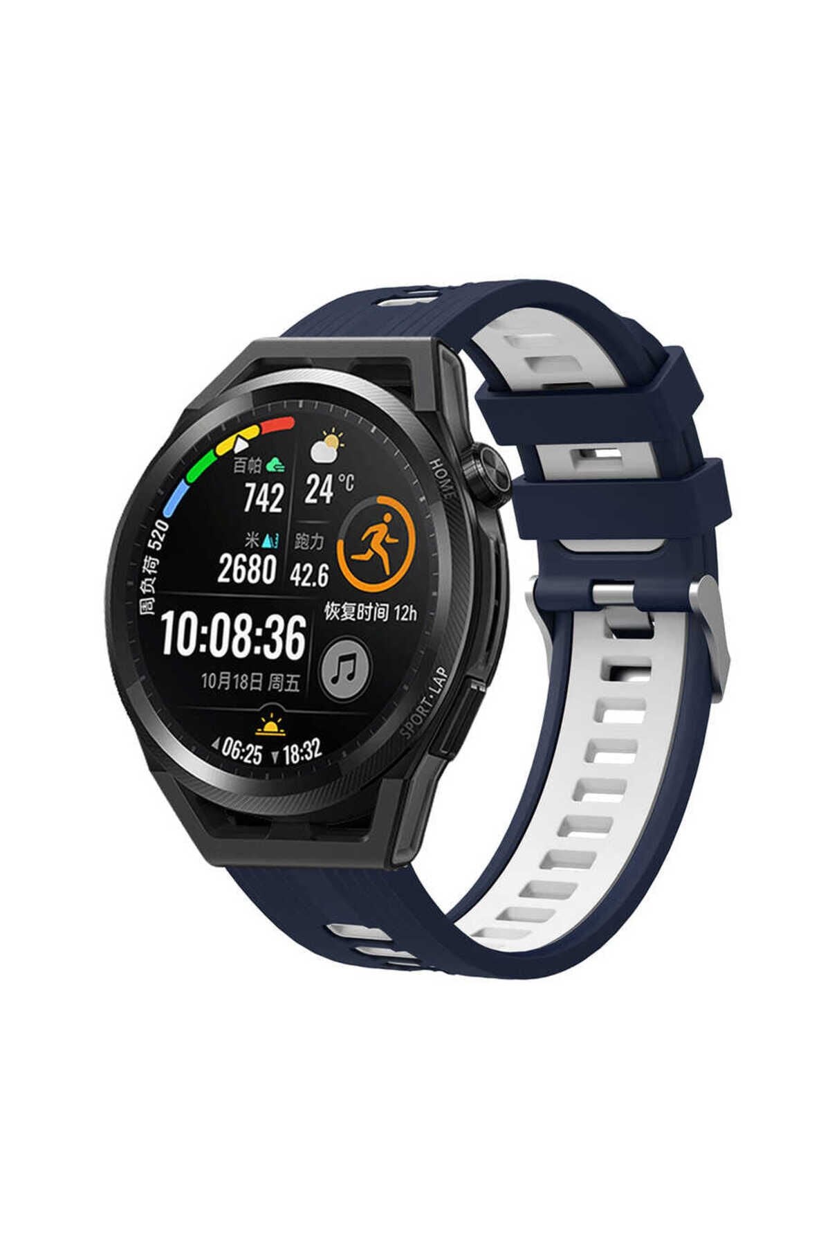 Gear S3 KRD-55 Uyumlu BSAY Kordon-Siyah Lacivert