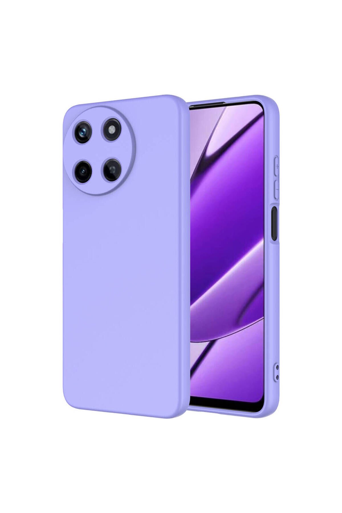 Realme 11 4G Kılıf BSAY Mara Lansman Kapak - Siyah Lila