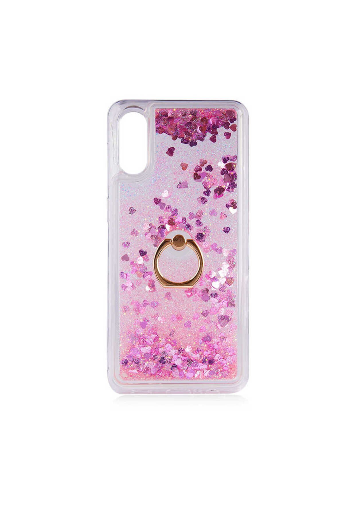 Galaxy A02 Kılıf BSAY Milce Kapak - Gold Pembe