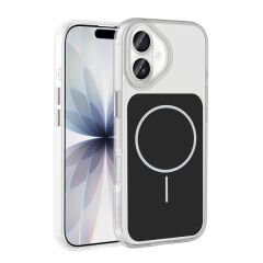 iPhone 17 Kılıf Metal Buton Tasarımlı Zore İkonik Sert Silikon Kılıf