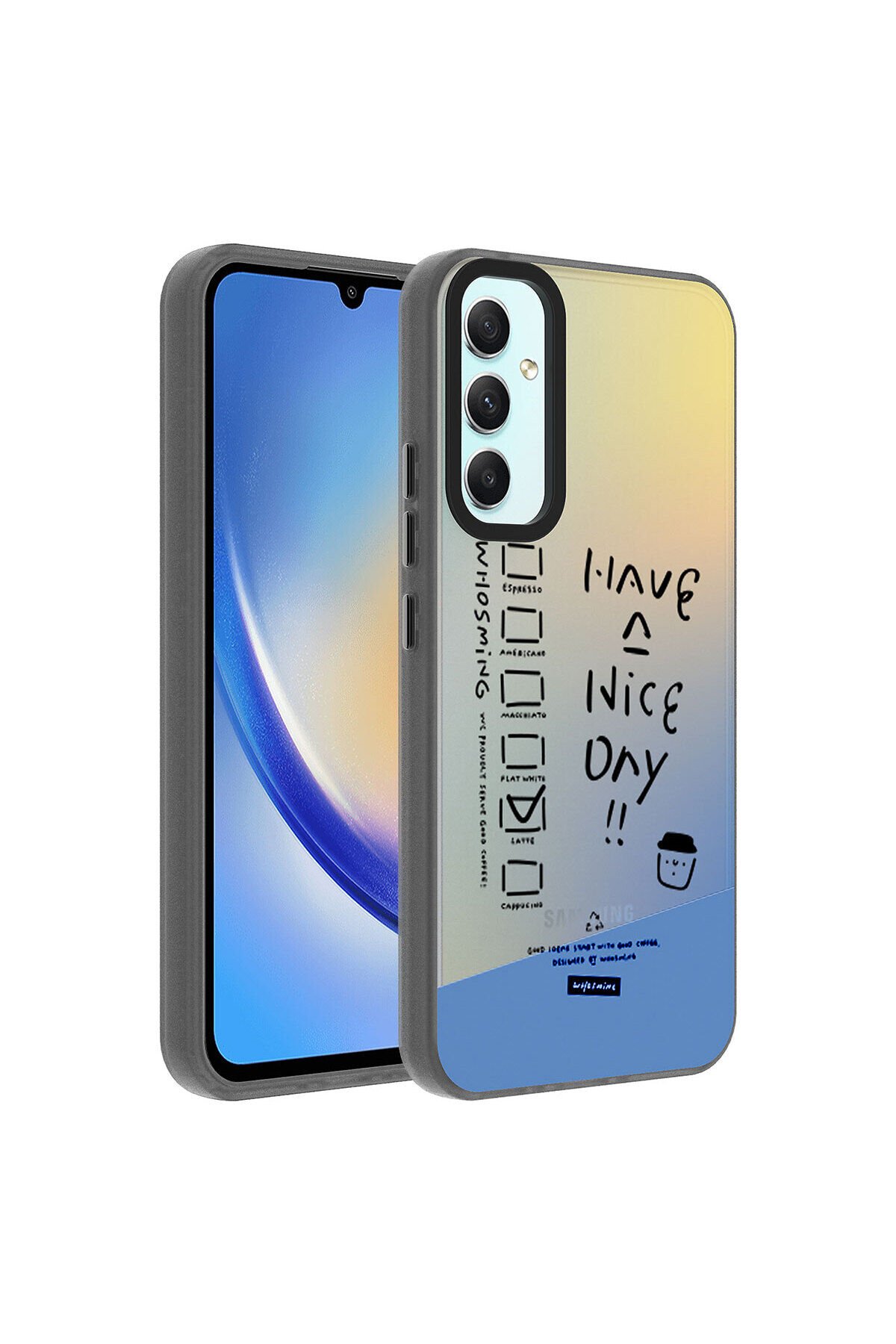 Galaxy A34 Kılıf Desenli BSAY Dragon Sert Kapak - Kelimeler Have