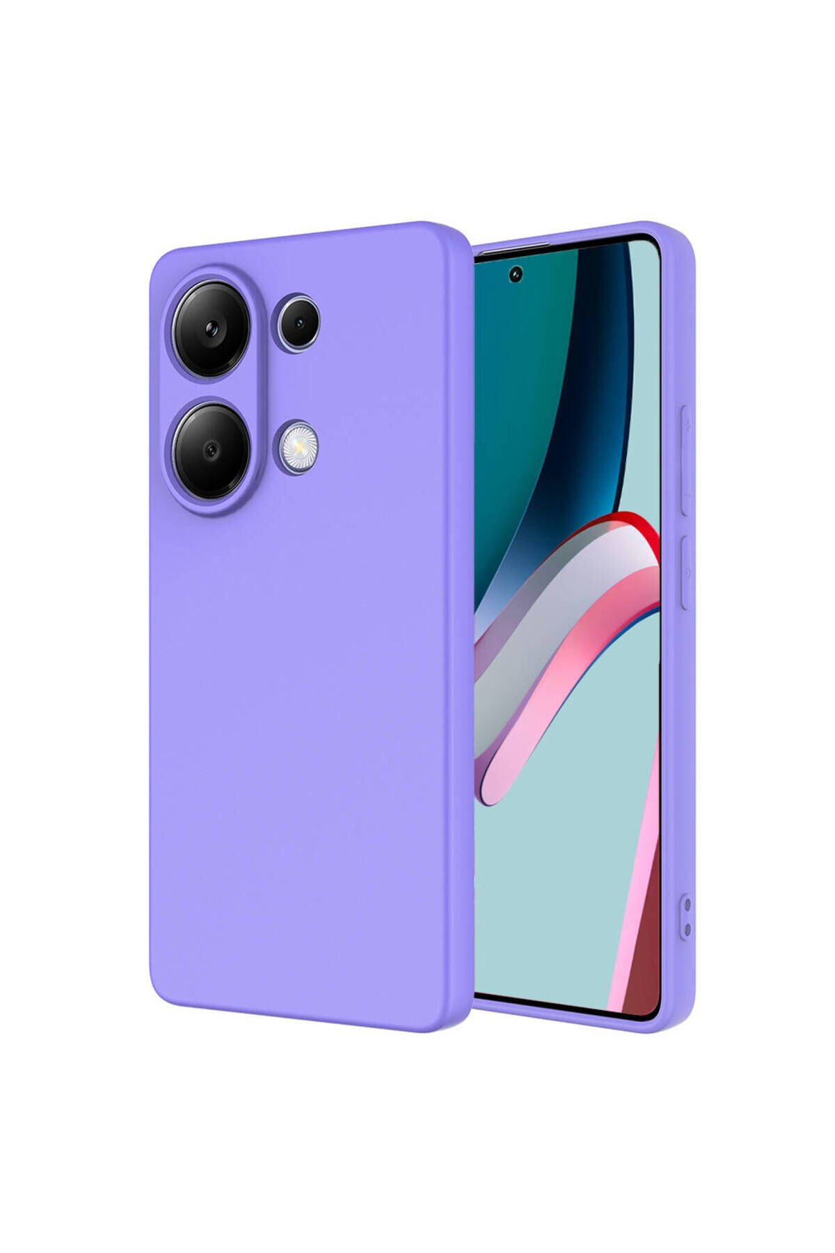 Poco M6 Pro 4G Kılıf BSAY Mara Lansman Kapak - Lila Lila