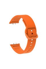 Galaxy Fit 3 Silikon Kordon BSAY KRD-110 Strap Kayış-Turuncu Kırmızı
