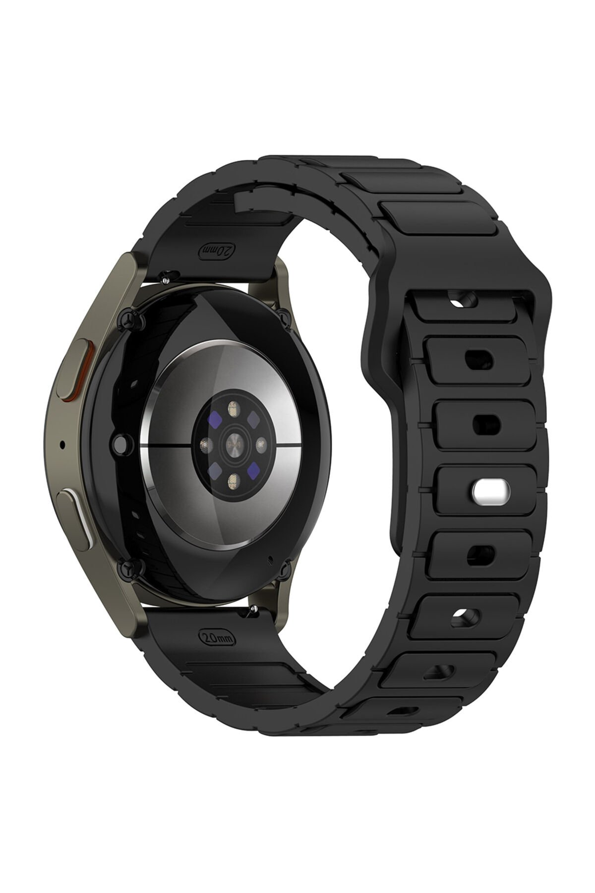 Huawei Honor Magic 2 46mm BSAY KRD-132 22mm Silikon Kordon Strap Kayış - Starlight Siyah