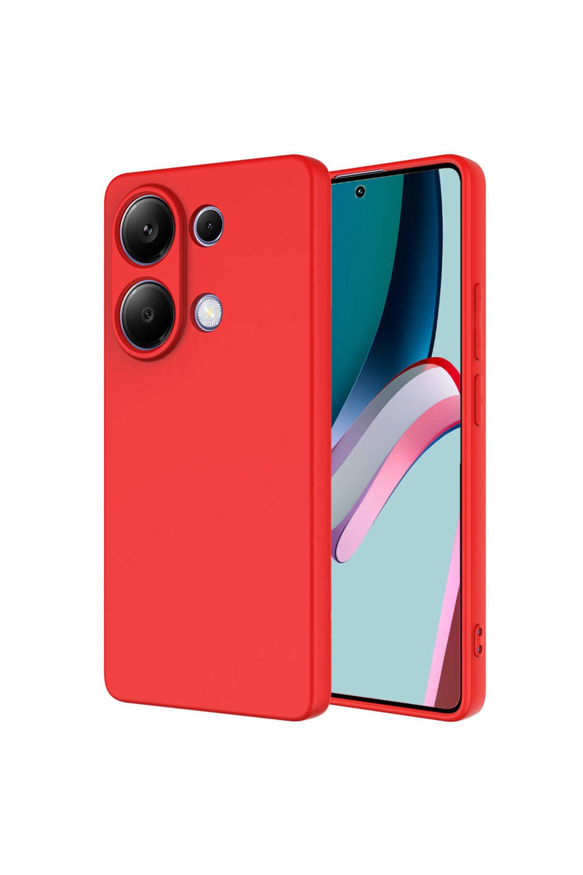 Poco M6 Pro 4G Kılıf SBT Mara Lansman Kapak - Siyah Kırmızı