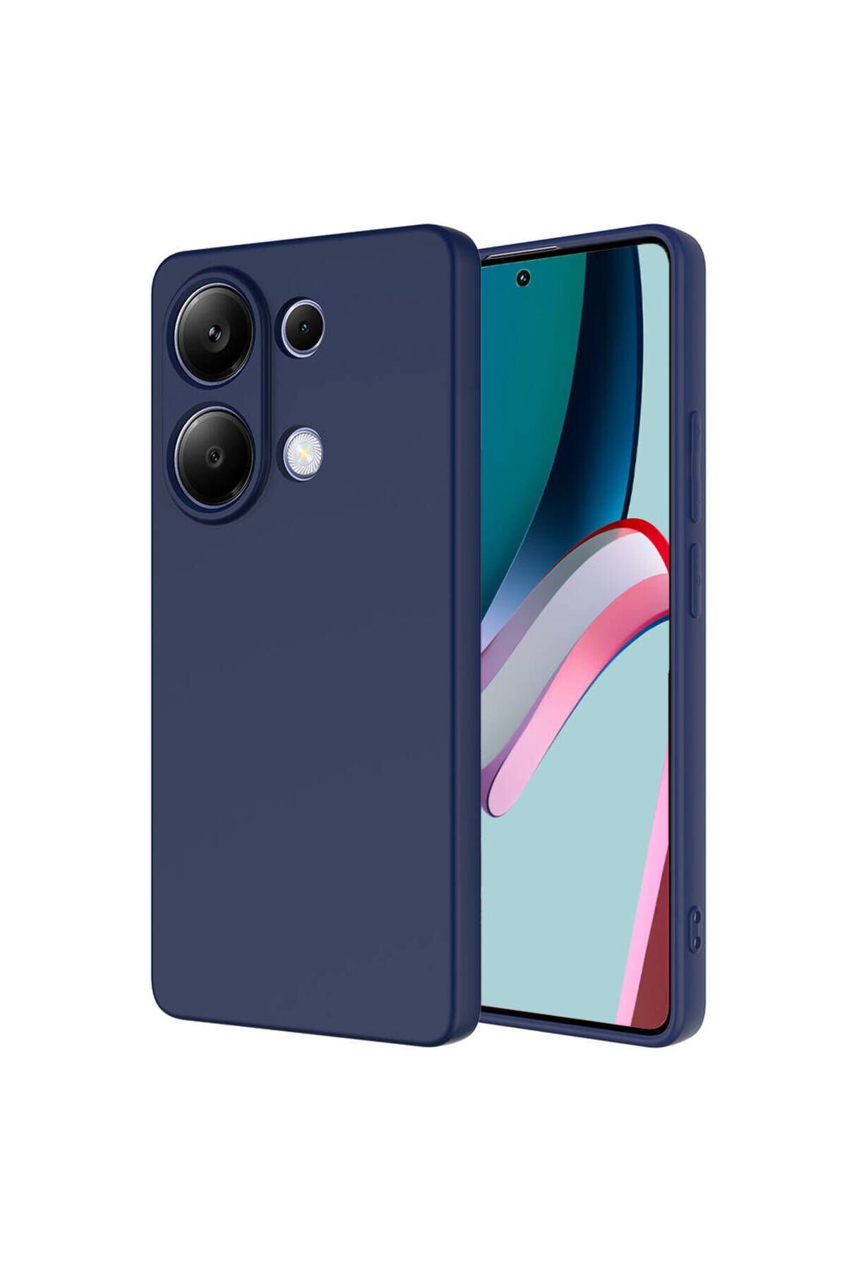 Poco M6 Pro 4G Kılıf SBT Mara Lansman Kapak - Siyah Lacivert