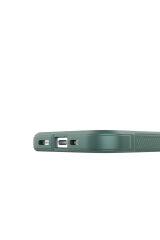 iPhone 16 Pro Max Kılıf Esnek TPU Oyuklu Arka Yüzey Tasarımlı GNST Etnik Silikon Kapak - Siyah Siyah