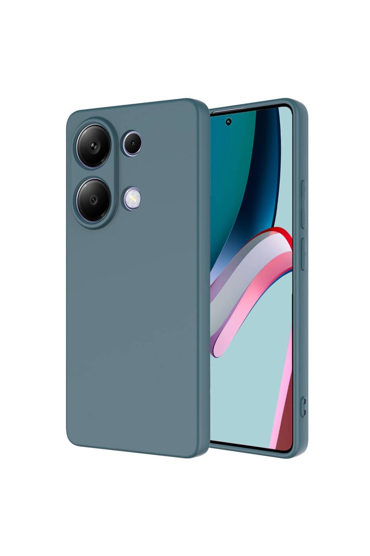 Poco M6 Pro 4G Kılıf ZPRB Mara Lansman Kapak - Koyu Yeşil Koyu Yeşil