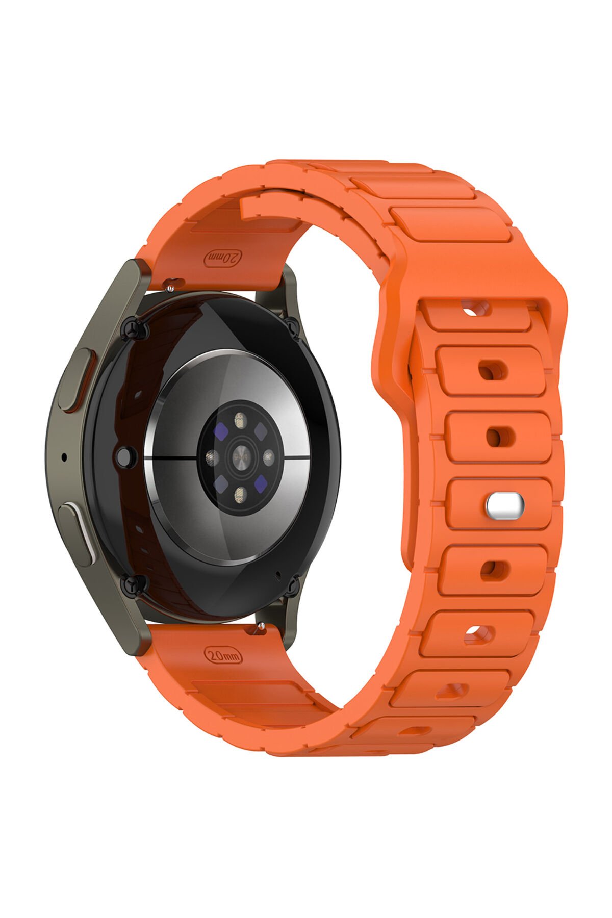 Huawei Honor Magic 2 46mm GNST KRD-132 22mm Silikon Kordon Strap Kayış - Turuncu Turuncu