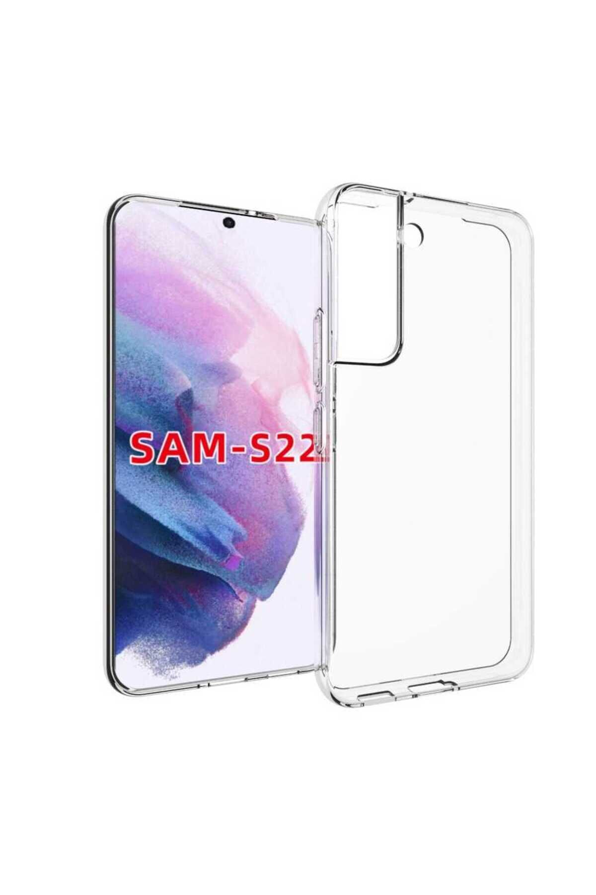 Galaxy S22 Kılıf BSAY Süper Silikon Kapak - Renksiz Renksiz