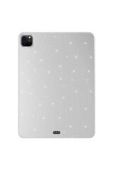 iPad Pro 11 2018 Simli Parlak Görünümlü Uyumlu EFR Tablet Koton Kılıf-Siyah Siyah