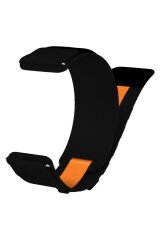 Galaxy Watch 42mm BSAY KRD-112 20mm Orbital Örgülü Halat Tasarımlı Naylon Kumaş Hasır Kordon-Gri Mavi