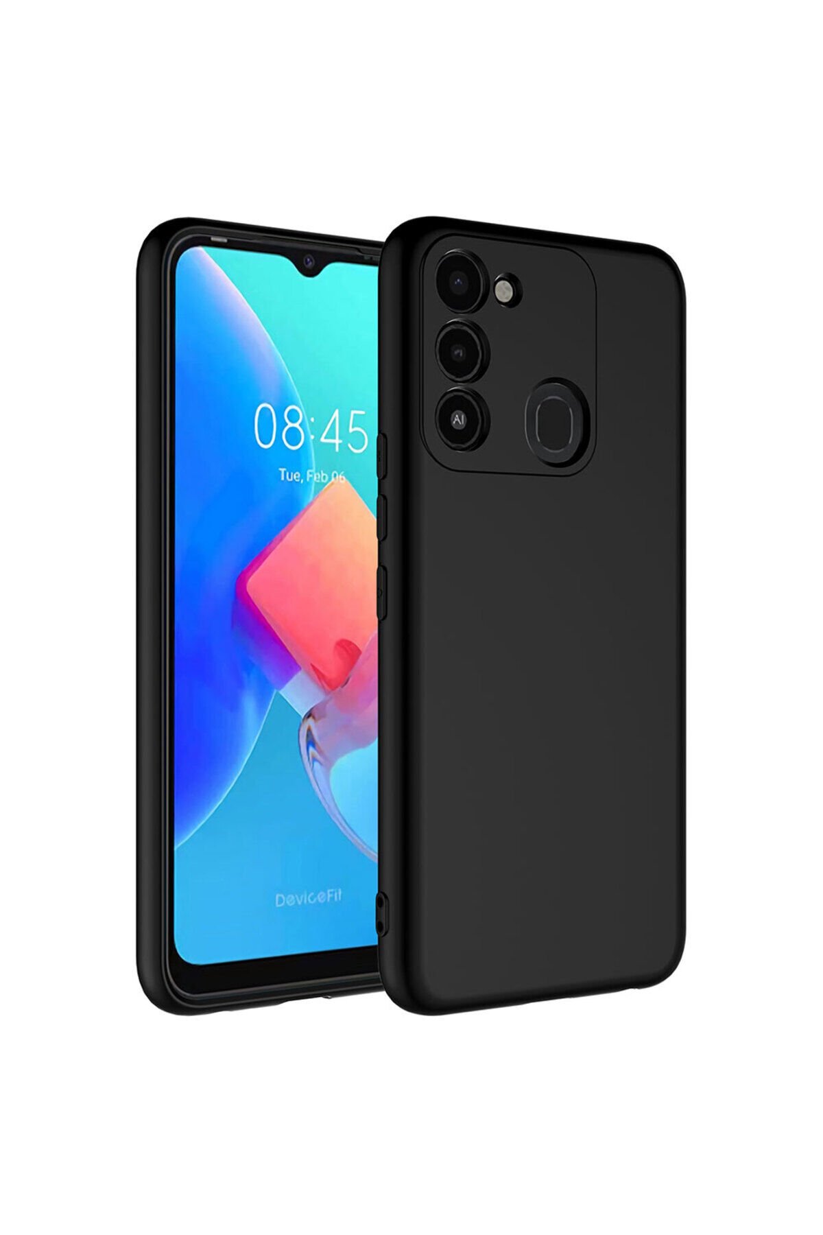 Tecno Spark 8C Kılıf BSAY Mara Lansman Kapak - Siyah Siyah
