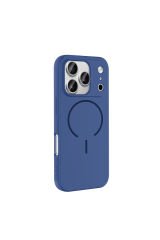 iPhone 17 Pro Max Kılıf M-safe Şarj Özellikli Zore Meta Kapak Siyah