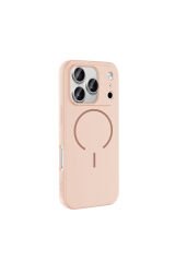 iPhone 17 Pro Max Kılıf M-safe Şarj Özellikli Zore Meta Kapak Siyah