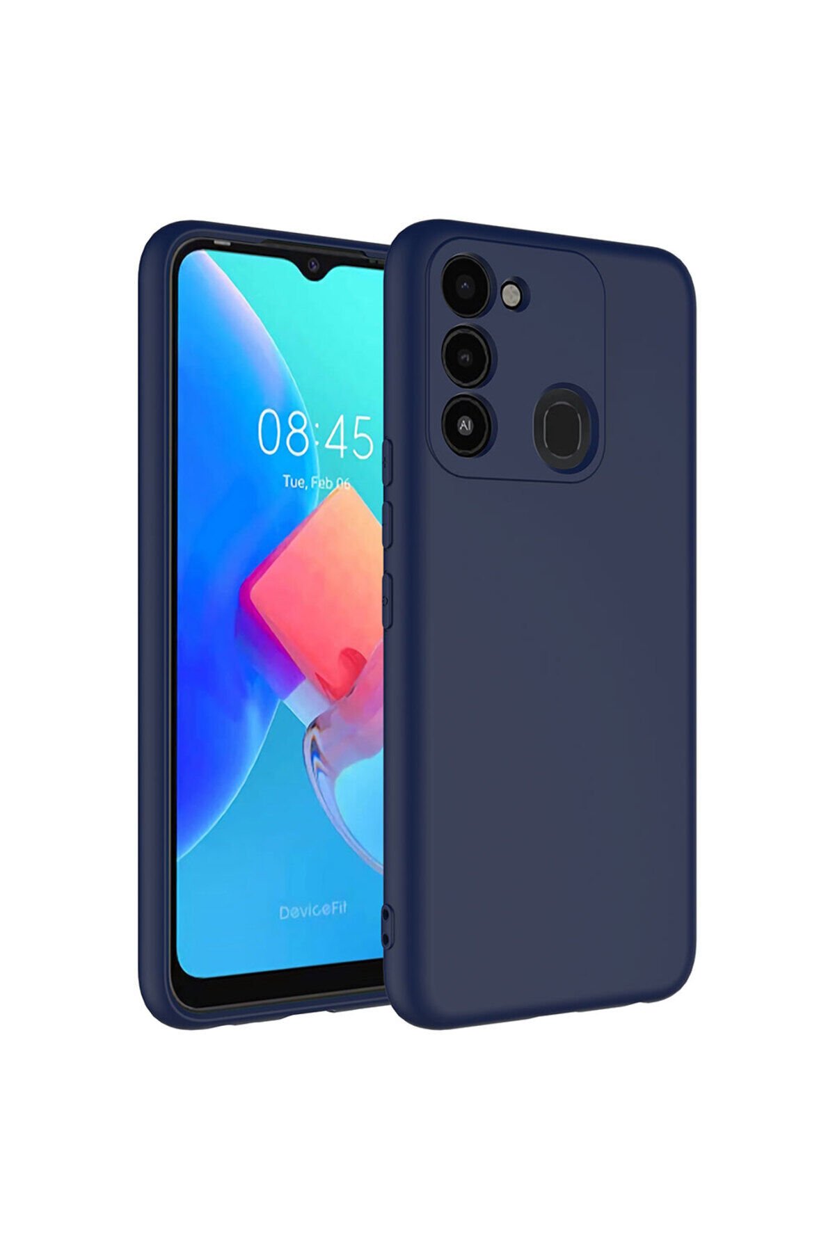 Tecno Spark 8C Kılıf BSAY Mara Lansman Kapak - Siyah Lacivert