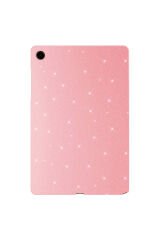 Galaxy Tab S7 T870 Simli Parlak Görünümlü Uyumlu BSAY Tablet Koton Kılıf-Pembe Koyu