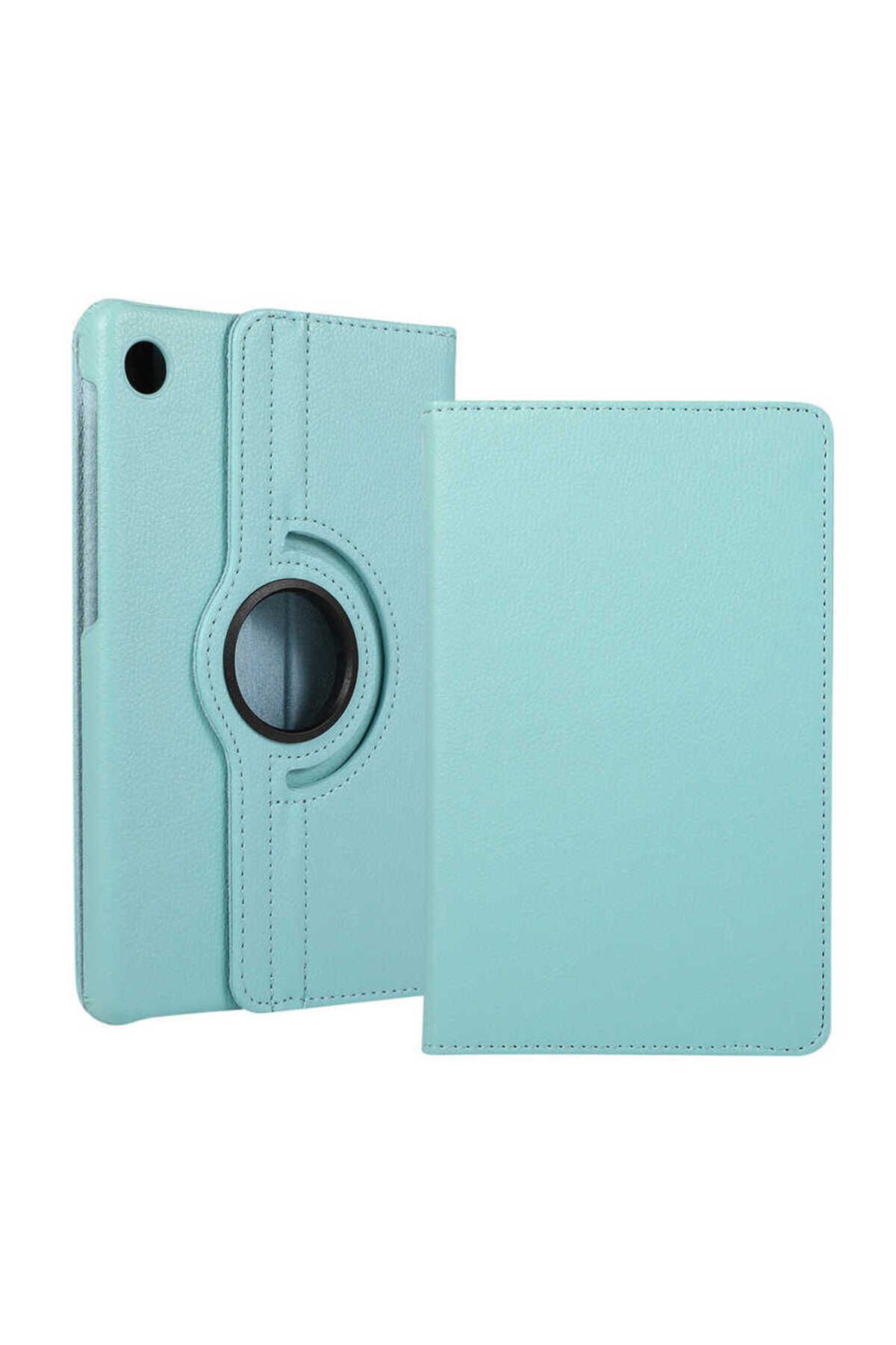 Lenovo Tab M10 Plus TBTB-128F 3. Jenerasyon Uyumlu ASMA Dönebilen Standlı Kılıf-Mavi Mavi