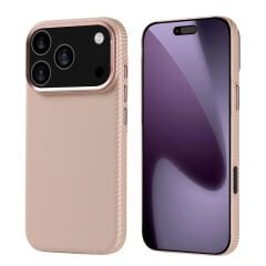 iPhone 17 Pro Kılıf M-safe Şarj Özellikli Karbon Fiber Görünümlü Zore Nekst Kılıf