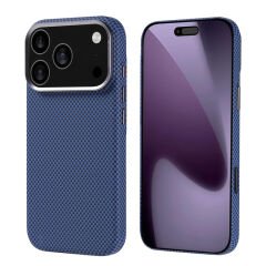 iPhone 17 Pro Kılıf M-safe Şarj Özellikli Karbon Fiber Görünümlü Zore Nekst Kılıf