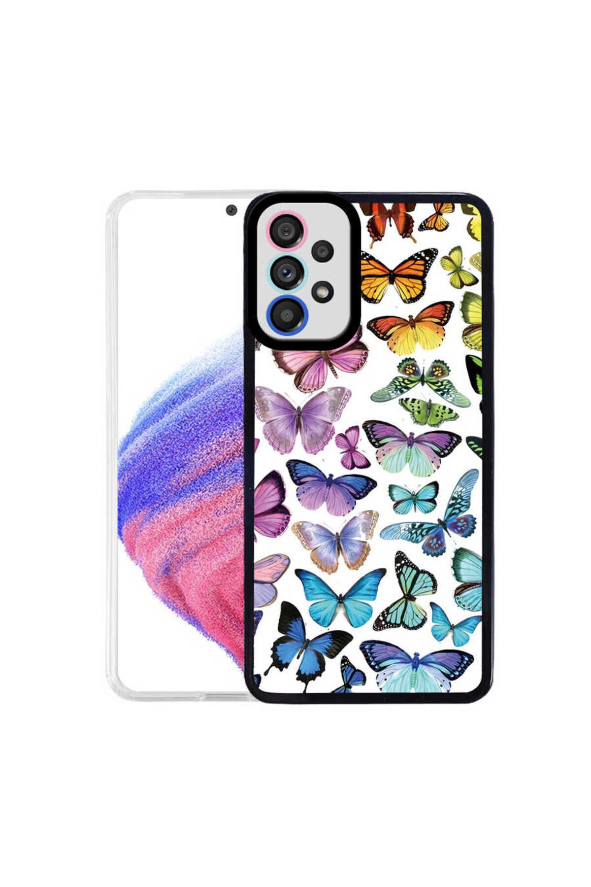 Galaxy A33 5G Kılıf BSAY M-Fit Desenli Kapak - Butterfly No3 Butterfly No3