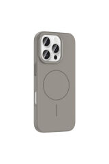 iPhone 16 Pro Kılıf Magsafe Şarj Özellikli Zore Ruby Silikon Kapak - Lacivert Lacivert