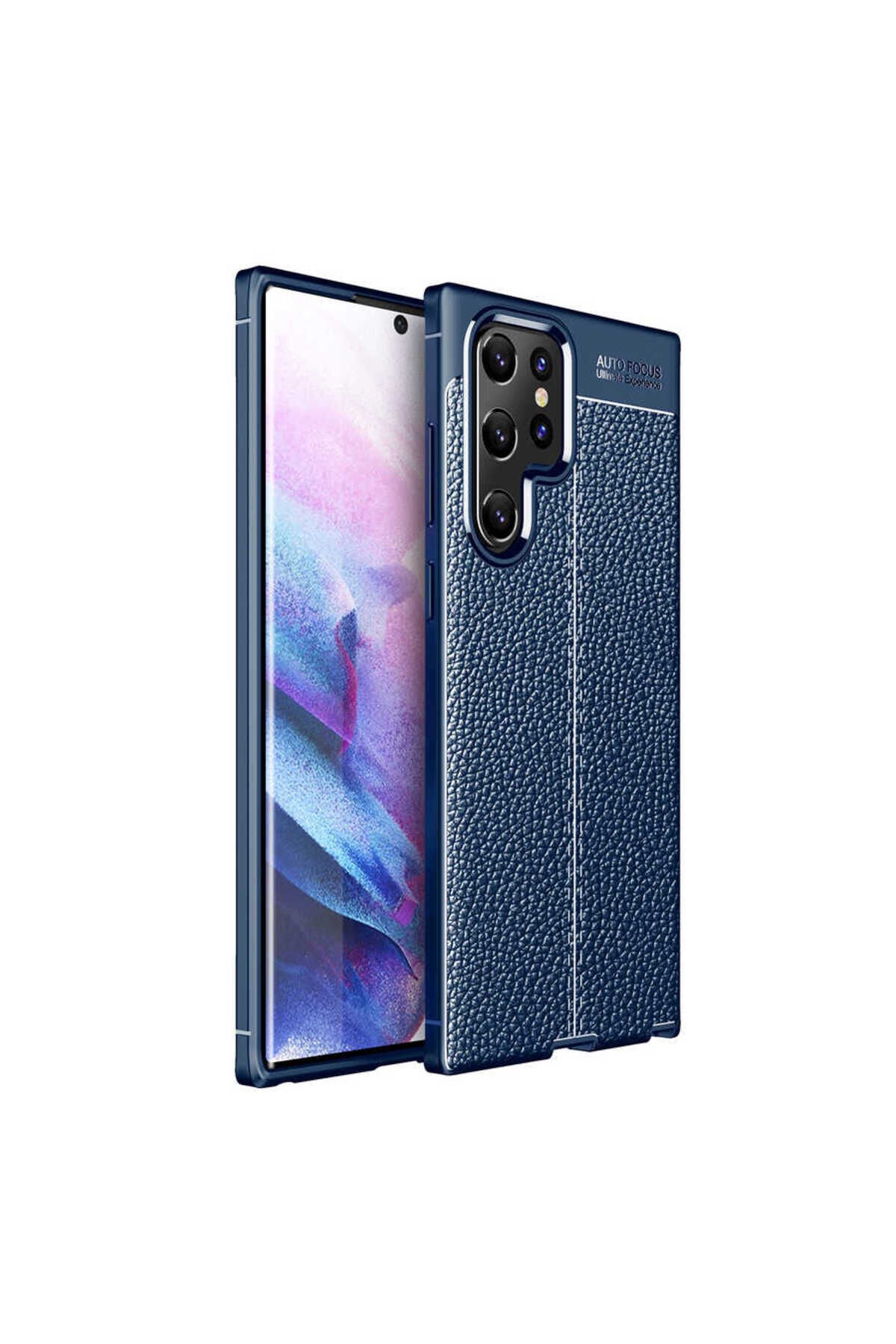 Galaxy S22 Ultra Kılıf BSAY Niss Silikon Kapak - Siyah Siyah