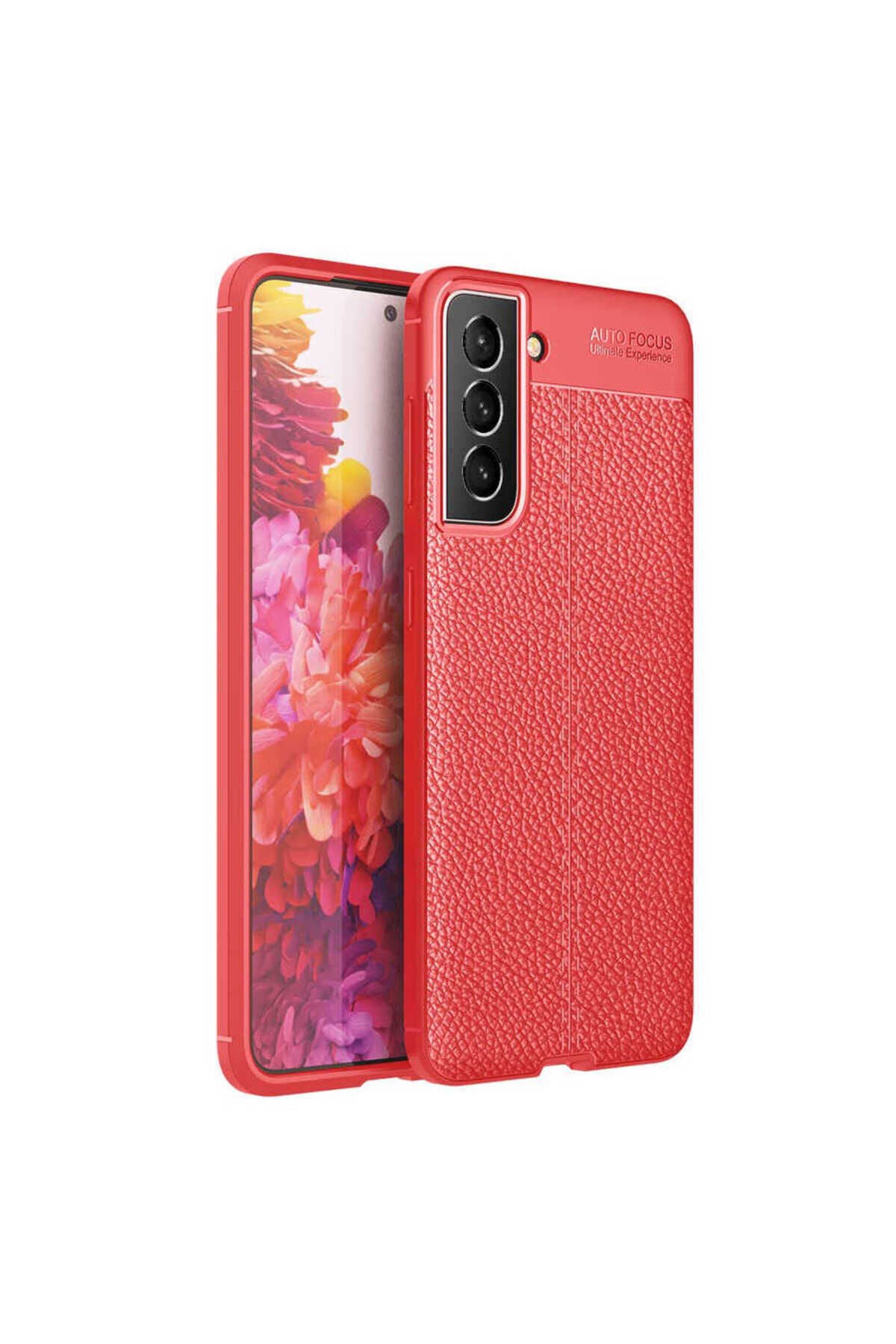 Galaxy S21 FE Kılıf BSAY Niss Silikon Kapak - Kırmızı Kırmızı