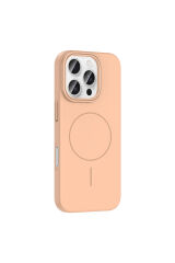 iPhone 16 Pro Kılıf Magsafe Şarj Özellikli Zore Ruby Silikon Kapak - Lacivert Şeffaf