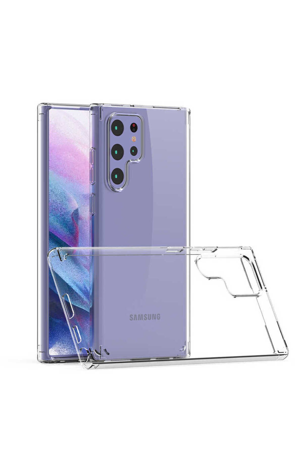 Galaxy S22 Ultra Kılıf BSAY Coss Kapak - Renksiz Renksiz